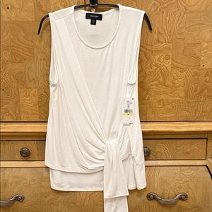 Karen Kane Sleeveless Knot-Front Blouse